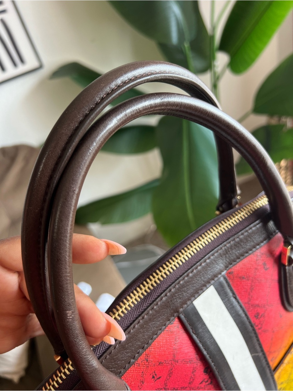 L.A.M.B Rasta Ombré Montego Bowler Satchel & NWOT Wallet Set Dustbag Included - Picture 6 of 9